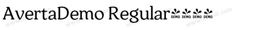 AvertaDemo Regular字体转换